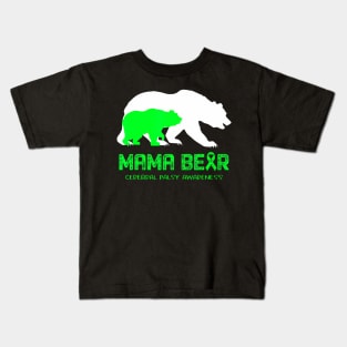Mama Bear Cerebral Palsy Awareness Kids T-Shirt